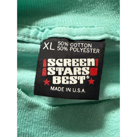 Vintage Kaiser Roll 88 T Shirt Screen Stars Best Aqua XL Men - Picture 9 of 12